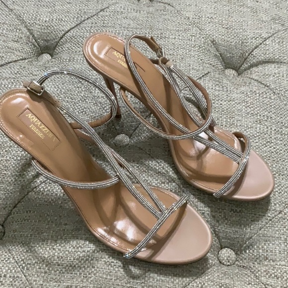 Aquazzura Beige Bling heels - Picture 2 of 4